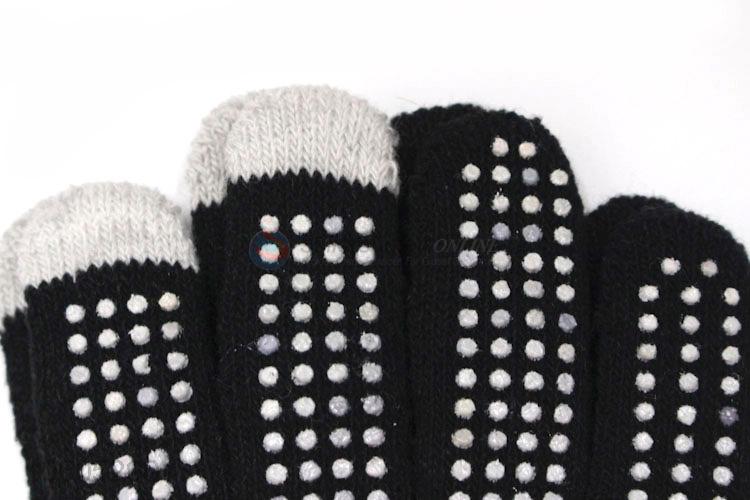 Lowest price men's knitted  dispensing non-slip touch screen gloves