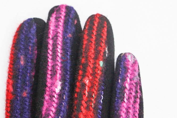 Wholesale Colorful Warm Gloves With Velvet Lining