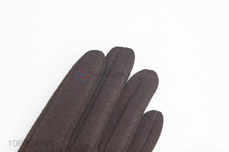 Fashion Windproof Gloves Warm Velvet Lining Gloves