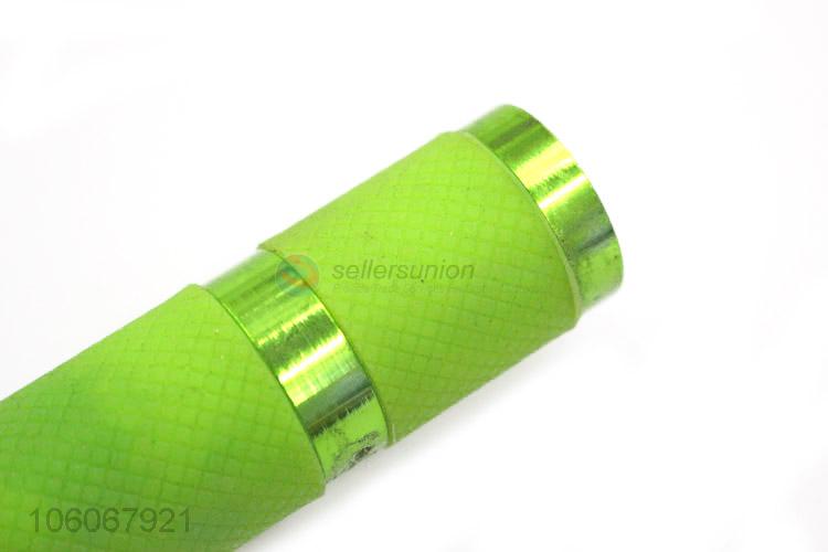 Competitive price green plastic led flashlight torch light