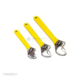 High sales yellow adjustable wrench spanner hand tools