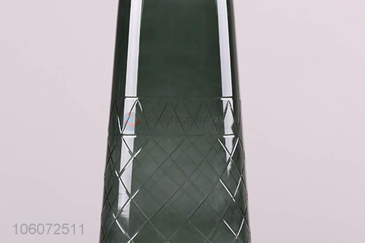 Fashion Diamond Effect Glass Vase Cone Bucket Flower Vase