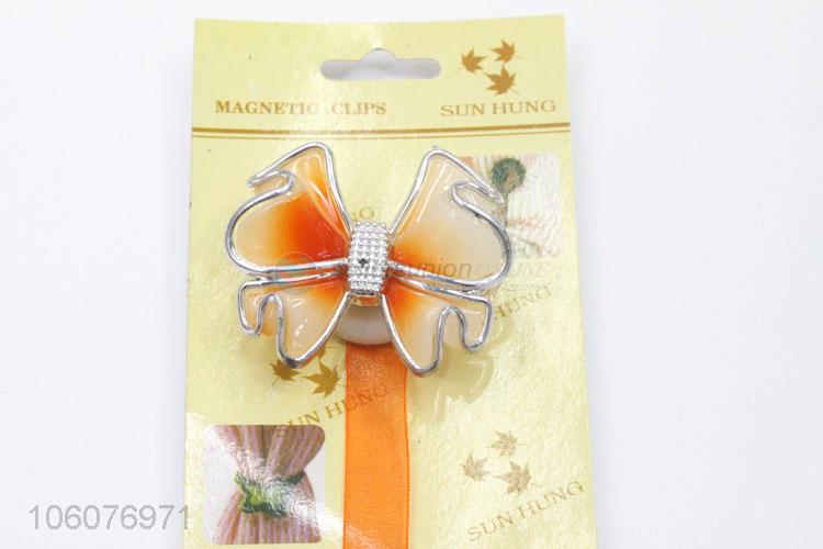 Latest design furniture decoration floral megnetic curtain tieback