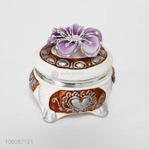 Best Selling Flower Design Ceramic Jewelry Box