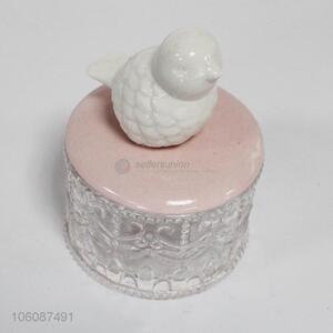 Wholesale price bird ornament ceramic jewel box trinket present box