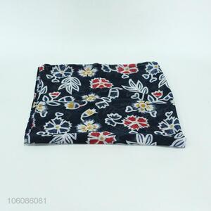 Hot neck wrap warmer neckerchief printed soft hand feeling cotton voile scarf