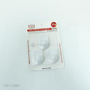 Good Quality 3 Pieces Adhesive Hook Plastic Hook