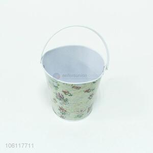 Cute Design Metal Bucket Fashion Flowerpot