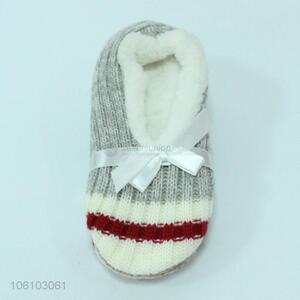 Custom Bowknot Knitted Indoor Floor Shoes