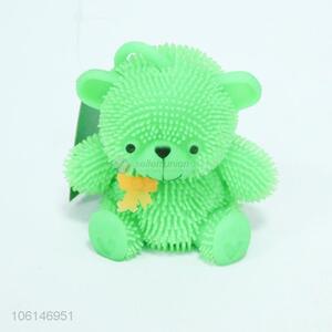 Wholesale TPR puffer toy bear flashing puffer bear