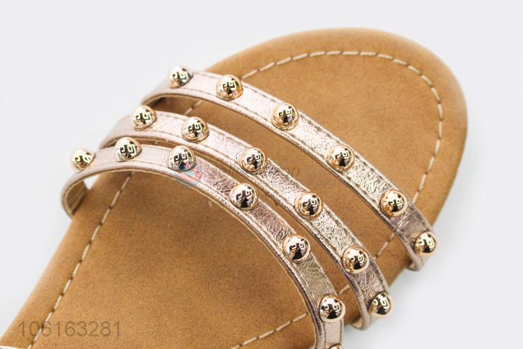 Hot Style Ladies Pu Fancy Beach Sandals Shoes Women