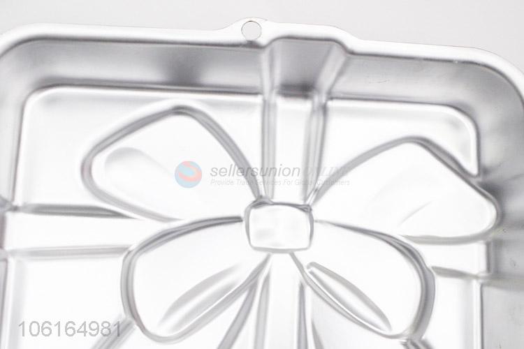 Hot Style Aluminium Alloy Baking Cake Mold Gift Box Shape Baking Mold