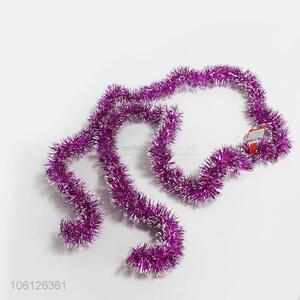 Chinese factory hanging glitter tinsel for Christmas decor