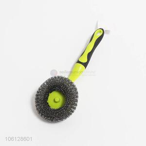 Custom pot brush wire cleaning ball brush with handle