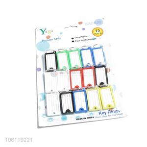 High quality 15pcs plastic airplane baggage luggage tag