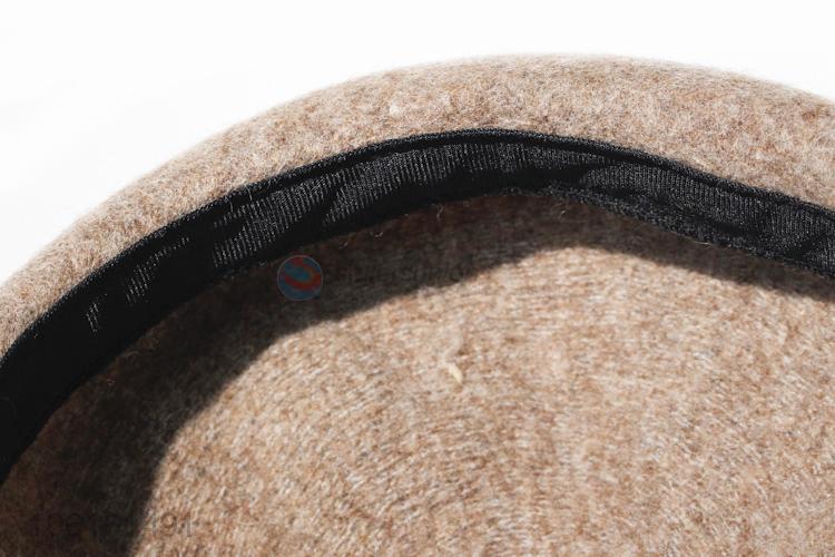 Wholesale Fashion Winter Woolen Soft Flat Top Beret For Women