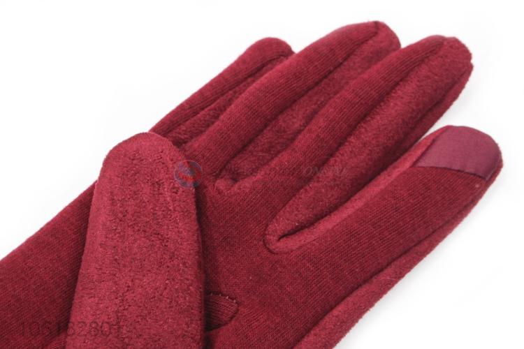 Hot Sale Winter Suede Gloves Fashion Warm Gloves