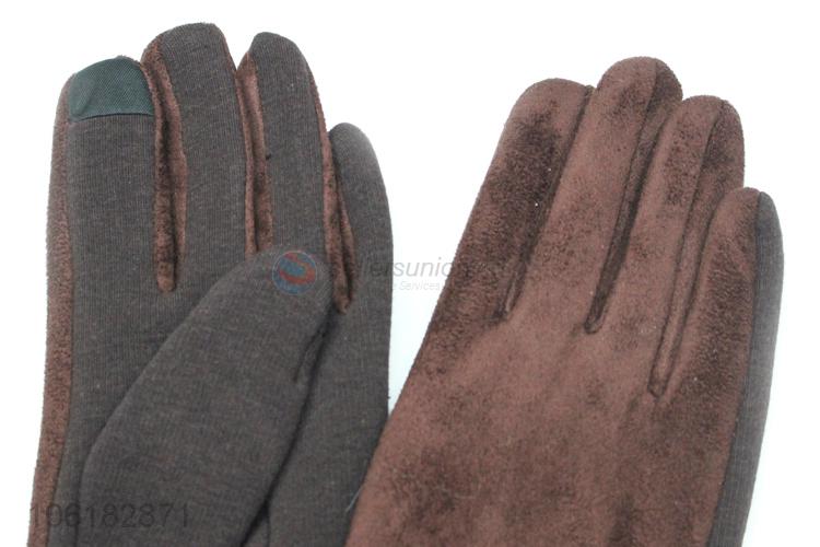 Best Sale Fashion Suede Gloves Winter Outdoor Warm Gloves