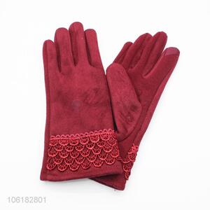 Hot Sale Winter Suede Gloves Fashion Warm Gloves