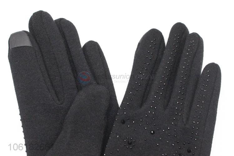 Wholesale Butterfly Patter Winter Warm Gloves For Women