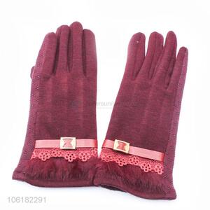 Fashion Design Leisure Holiday Warm Gloves For Women