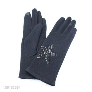 Newest Star Pattern Winter Warm Gloves For Women