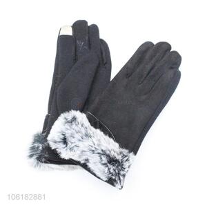 Best Quality Suede Gloves Winter Warm Gloves For Women