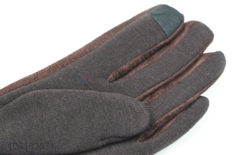 Best Sale Fashion Suede Gloves Winter Outdoor Warm Gloves