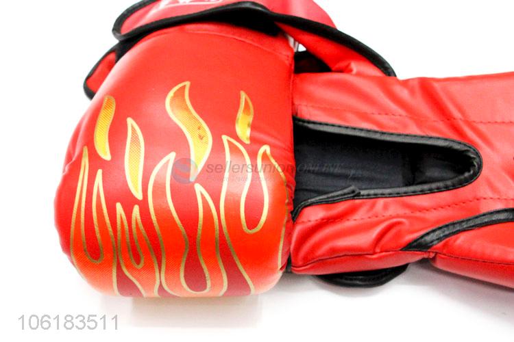 Wholesale pu leather boxing gloves punching gloves for adults