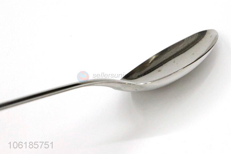 Low price kitchen products stainless steel long dinner spoon