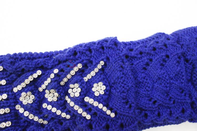 Factory Excellent Women Winter Warmer Knitted Long Fingerless Gloves Mitten