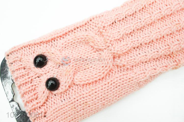 Factory Sale Women's Winter Knitted Long Sleeve Fingerless Gloves