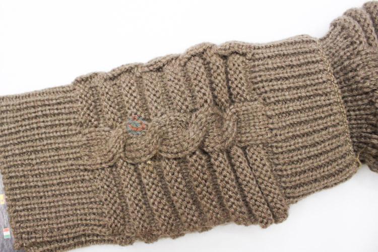 New Advertising Warmer Knitted Arm Fingerless Long Gloves