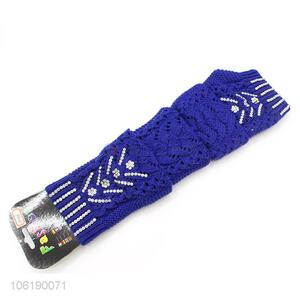 Factory Excellent Women Winter Warmer Knitted Long Fingerless Gloves Mitten