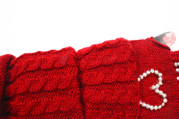 Top Quanlity Fashion Lady Winter Wrist Arm Warmer Knitted Long Gloves