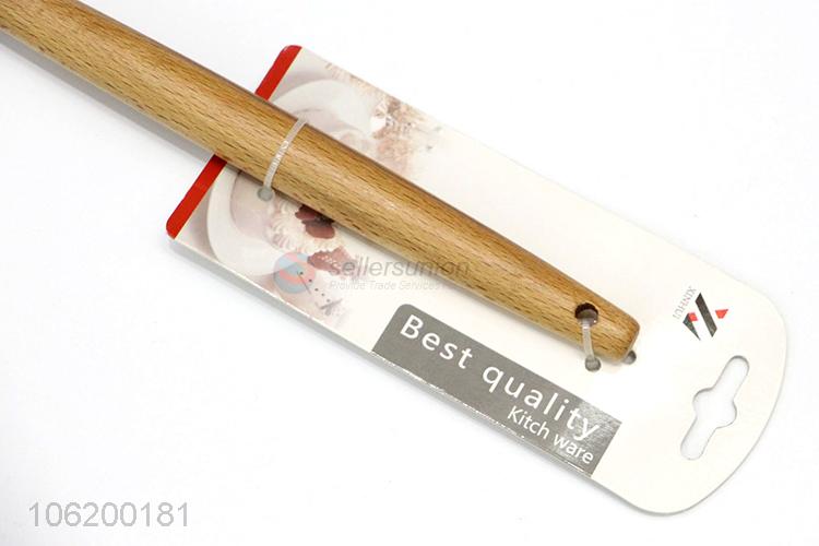 Good Quality Oak Wood Handle Ladle Soup Spoon Kitchen Ladle