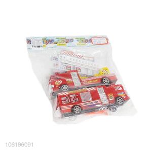 Premium quality inertial plastic Fire truck toys for kids