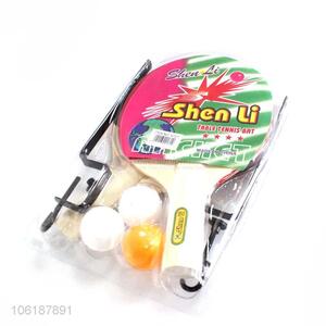 Portable pingpong ball set table tennis racket set