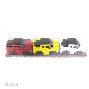 Best selling 3pcs small inertial car children plastic vehicle toys