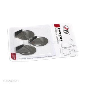 Bottom price 3pcs oval iron sticky hooks