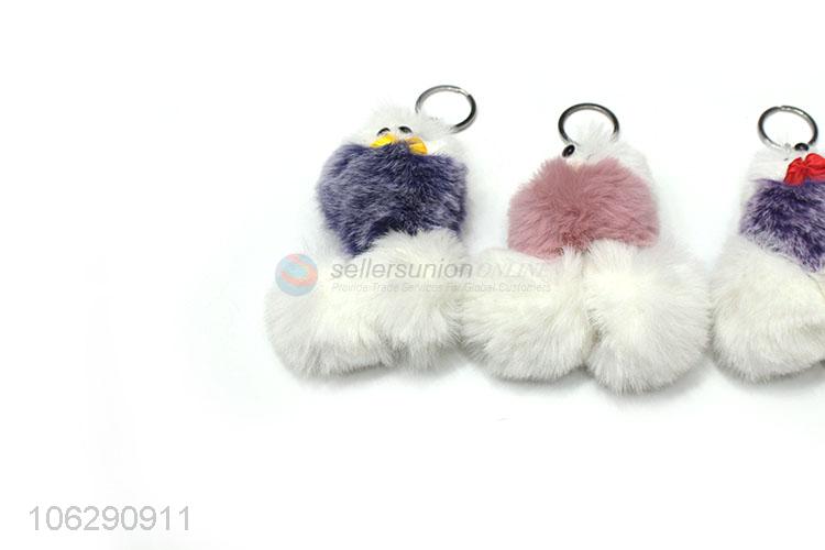 Suitable price soft faux fur key chain for women bags