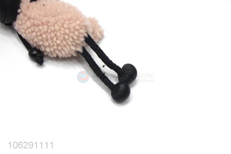 Good sale soft faux rabbit fur sheep key chain