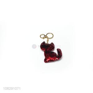 Wholesale sequin fox design key chain for women bag