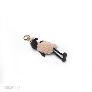 Good sale soft faux rabbit fur sheep key chain