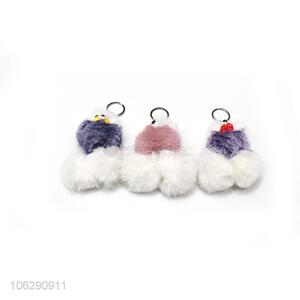 Suitable price soft faux fur key chain for women bags