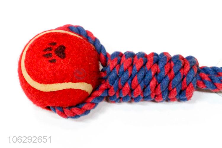 Best Sale Colorful Woven Cotton Rope Pet Toy