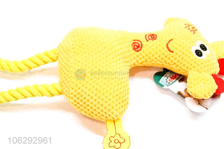 Fashion Woven Cartoon Chicken Pet Toy