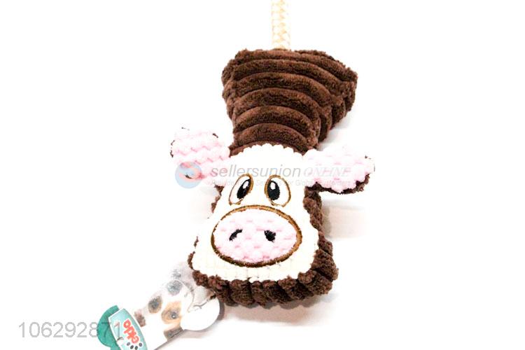 Good Quality Cartoon Cow Pet Toy Chew Toy