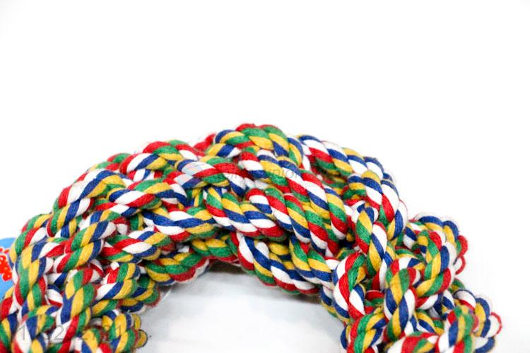 Wholesale Colorful Woven Cotton Rope For Pet