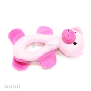 Hot Selling Cartoon Pig Flannelette Pet Toy